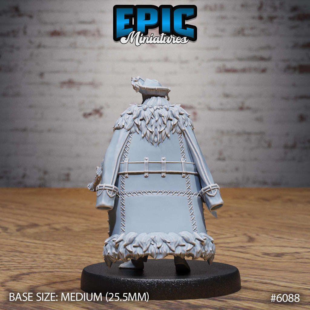 Ghost Captain Option #6088 back DND miniature Corsair Waters 16k resin