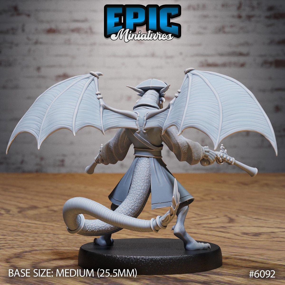 Draco Pirate Option #6092 back DND miniature Corsair Waters 16k resin