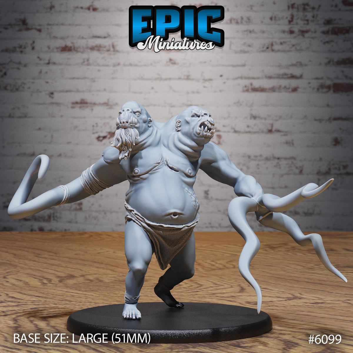 Echo of Demogorgon Option #6099 front DND miniature Demons of Torment 16k resin