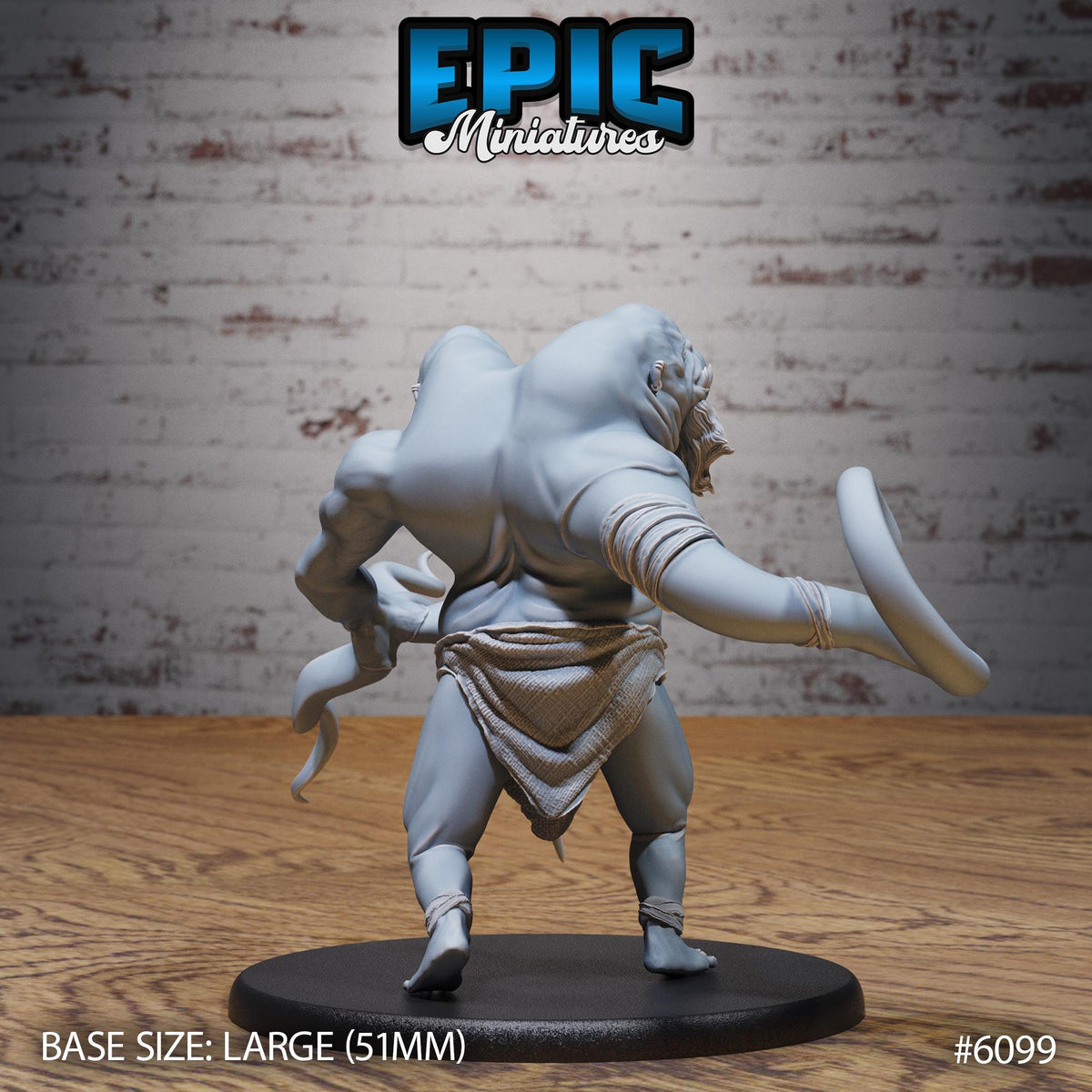 Echo of Demogorgon Option #6099 back DND miniature Demons of Torment 16k resin