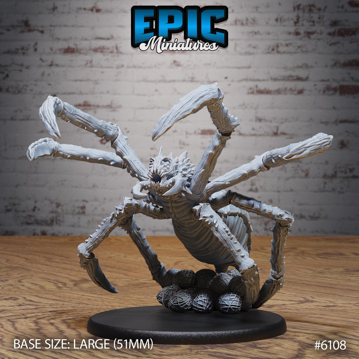 Bebilith Spider Option #6108 front DND miniature Demons of Torment 16k resin