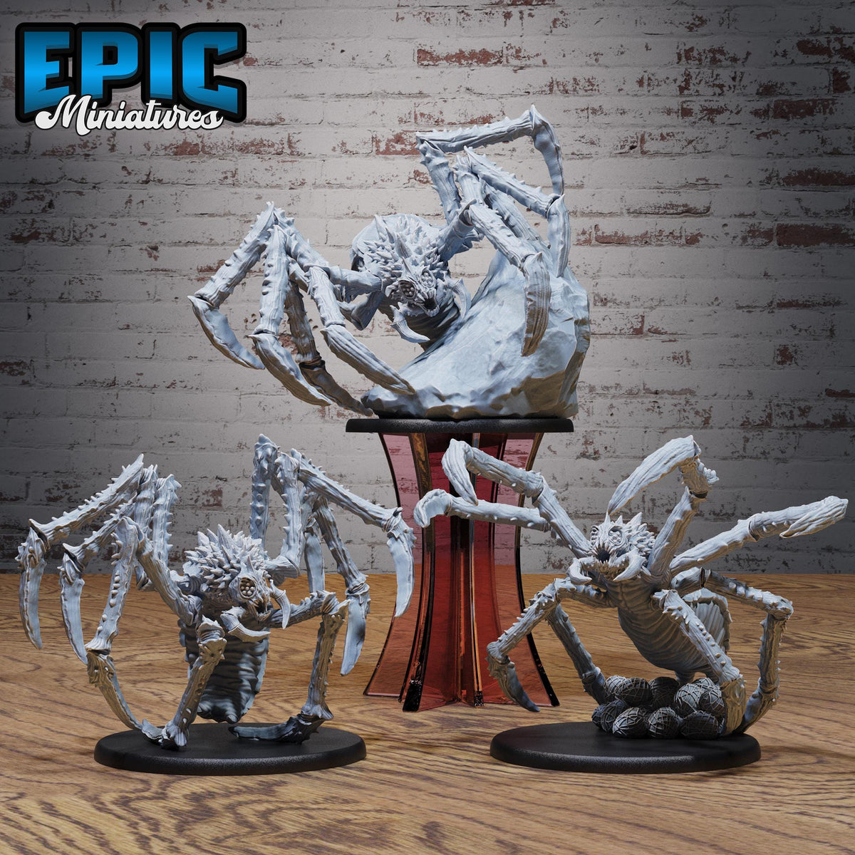 Bebilith Spider Set of 3 DND miniatures group photo Demons of Torment