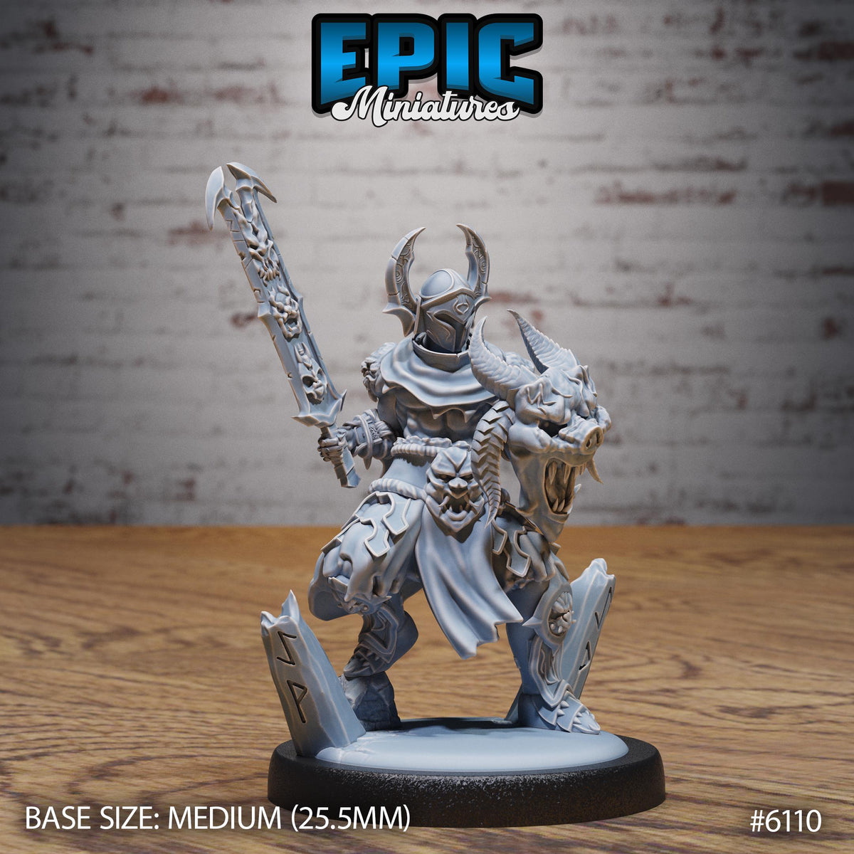 Oath Breaker Option #6110 front DND miniature Demons of Torment 16k resin