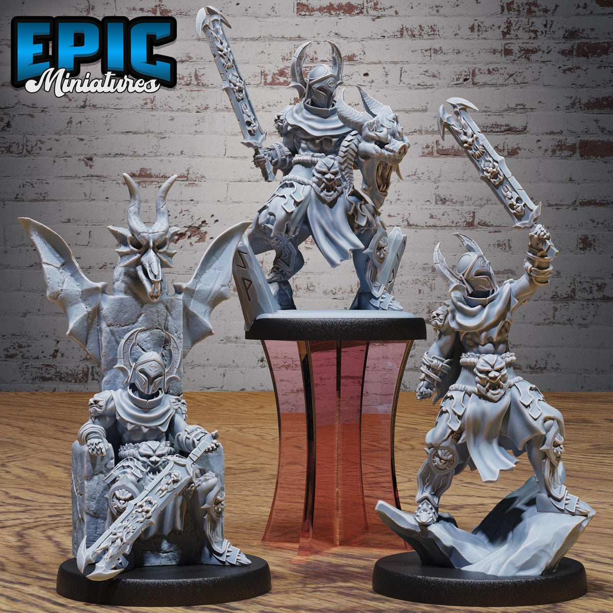 Oath Breaker Set of 3 DND miniatures group photo Demons of Torment