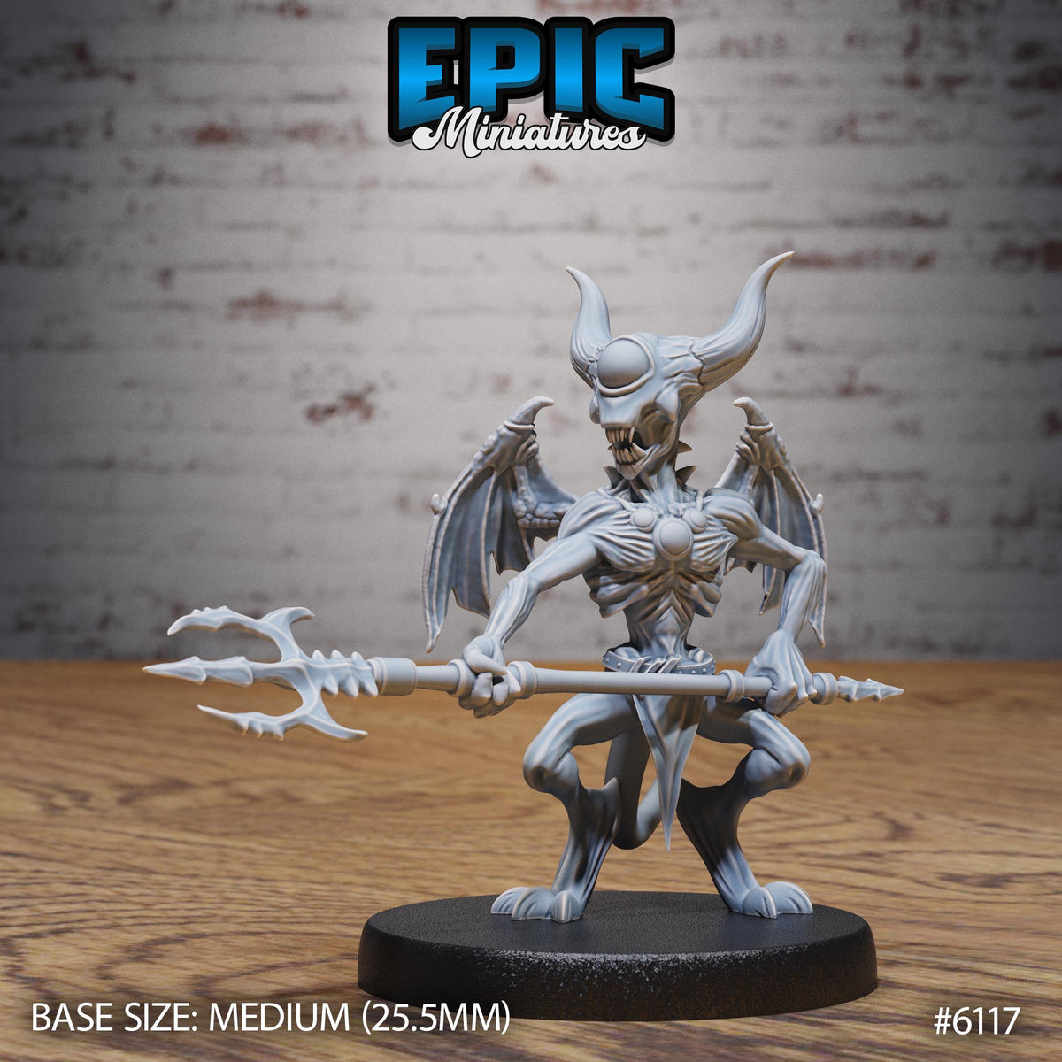 Pyro Demon Option #6117 front DND miniature Demons of Torment 16k resin