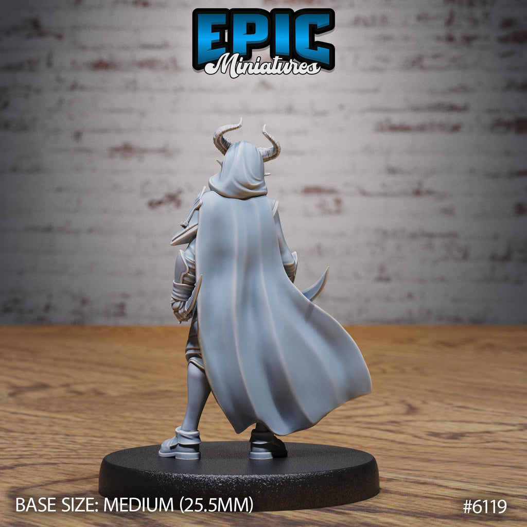 Tiefling Assassin Option #6119 back DND miniature Demons of Torment 16k resin