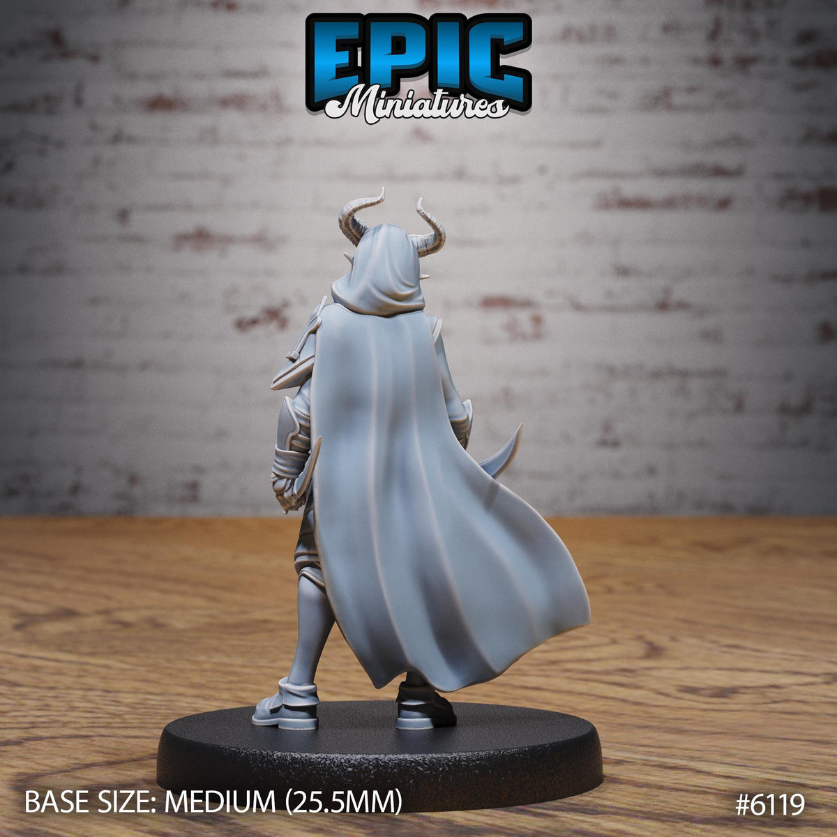 Tiefling Assassin Option #6119 back DND miniature Demons of Torment 16k resin