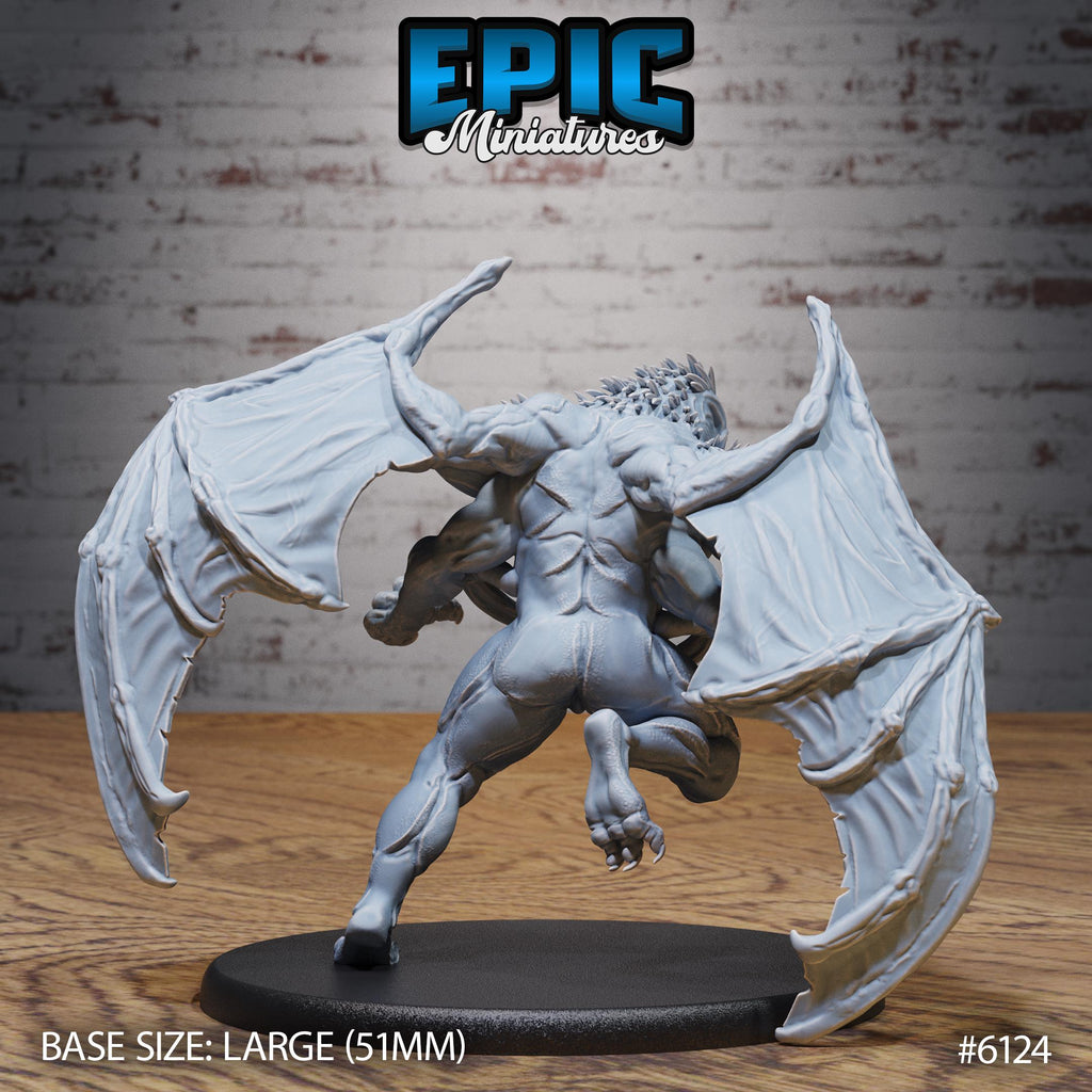 Klurichir Demon Option #6124 back DND miniature Demons of Torment 16k resin