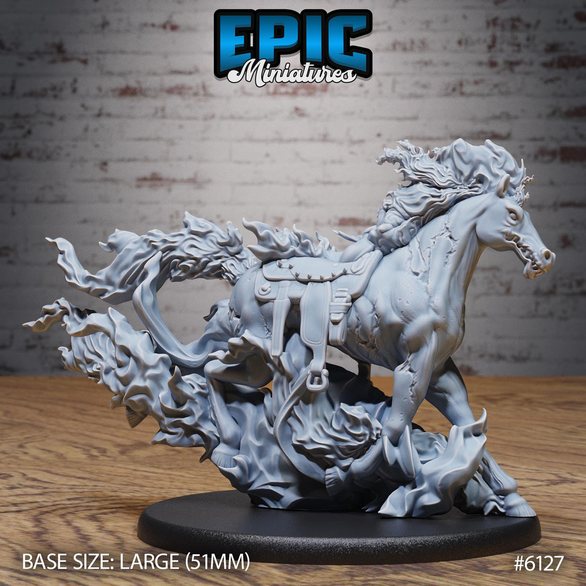 Abyss Nightmare Option 1 35mm scale front DND miniature Demons of Torment 16k resin