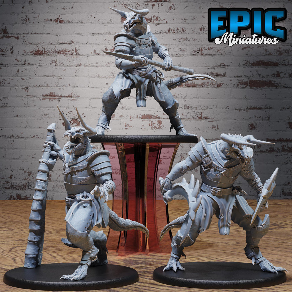 Demon Knight Set of 3 DND miniatures group photo Demons of Torment