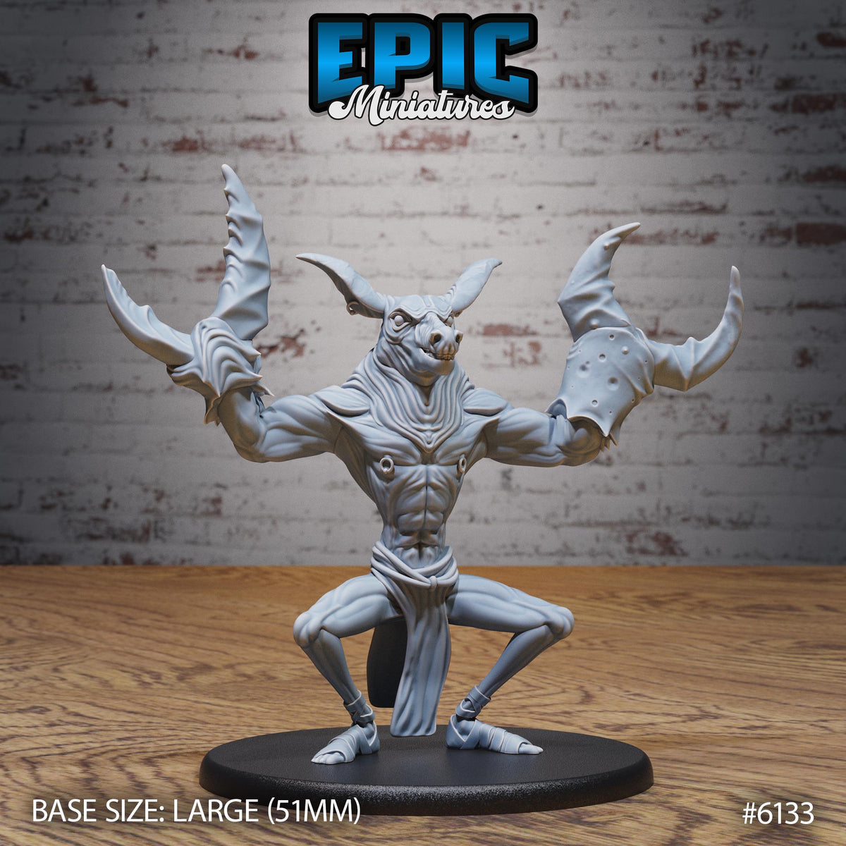 Doncrab Demon Option #6133 front DND miniature Demons of Torment 16k resin