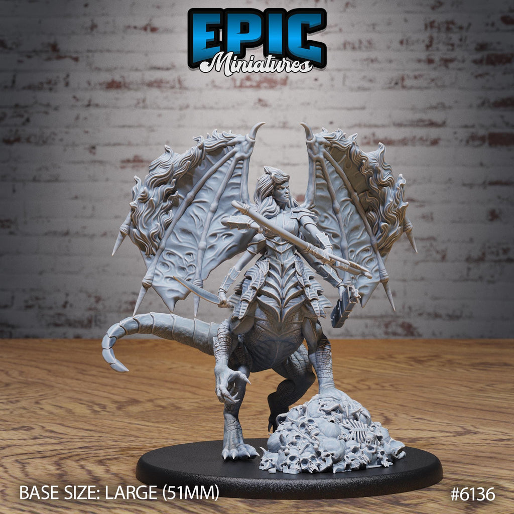 Ymeri Inferno Queen Option #6136 front DND miniature Demons of Torment 16k resin