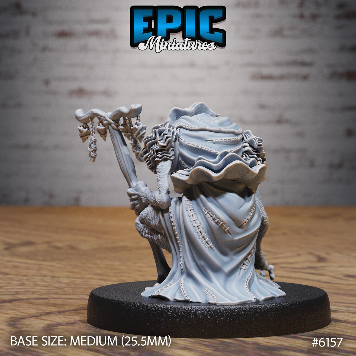 Swamp Elder Option #6157 back DND miniature Swamp Adventure 16k resin