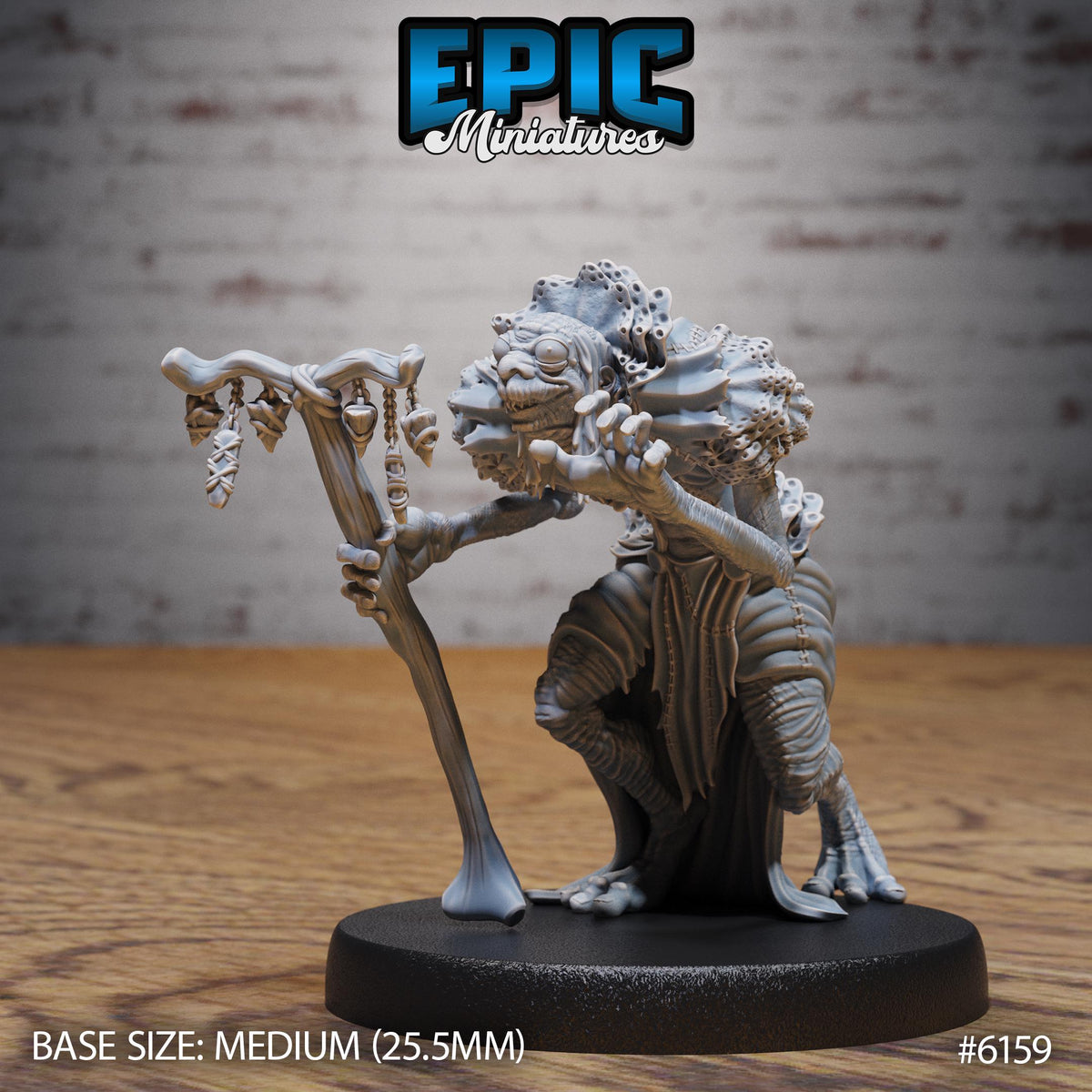 Swamp Elder Option #6159 front DND miniature Swamp Adventure 16k resin