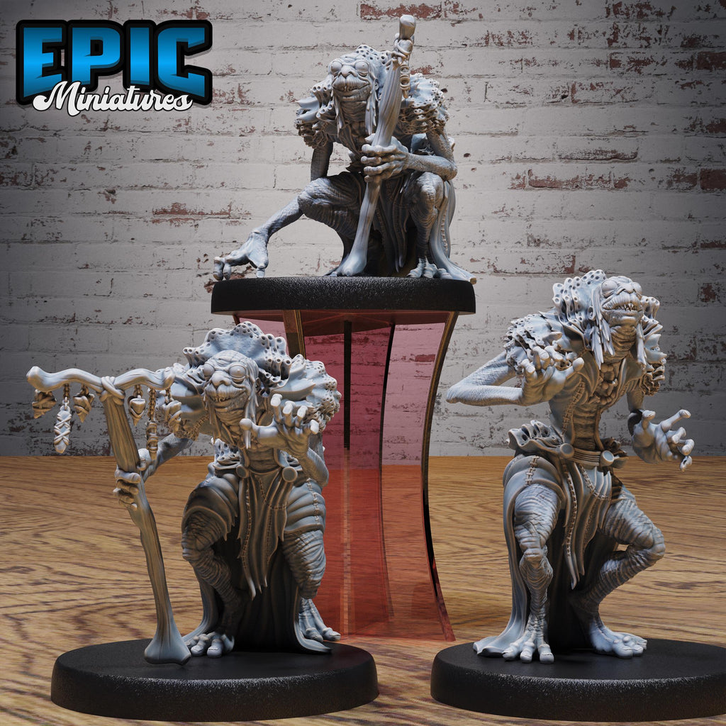 Swamp Elder Set of 3 DND miniatures group photo Swamp Adventure