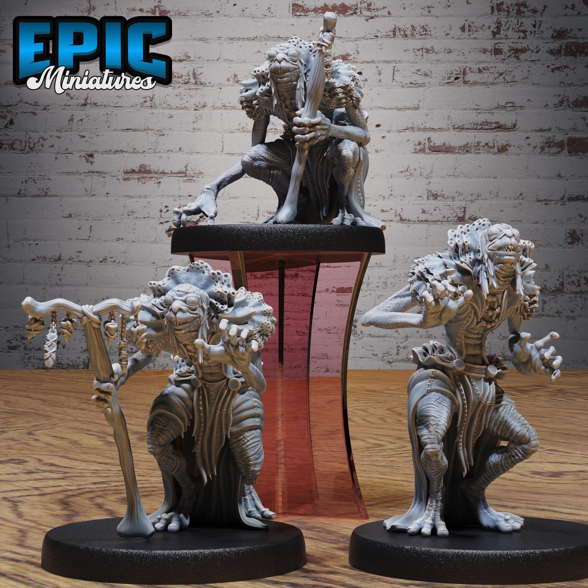 Swamp Elder Set of 3 DND miniatures group photo Swamp Adventure