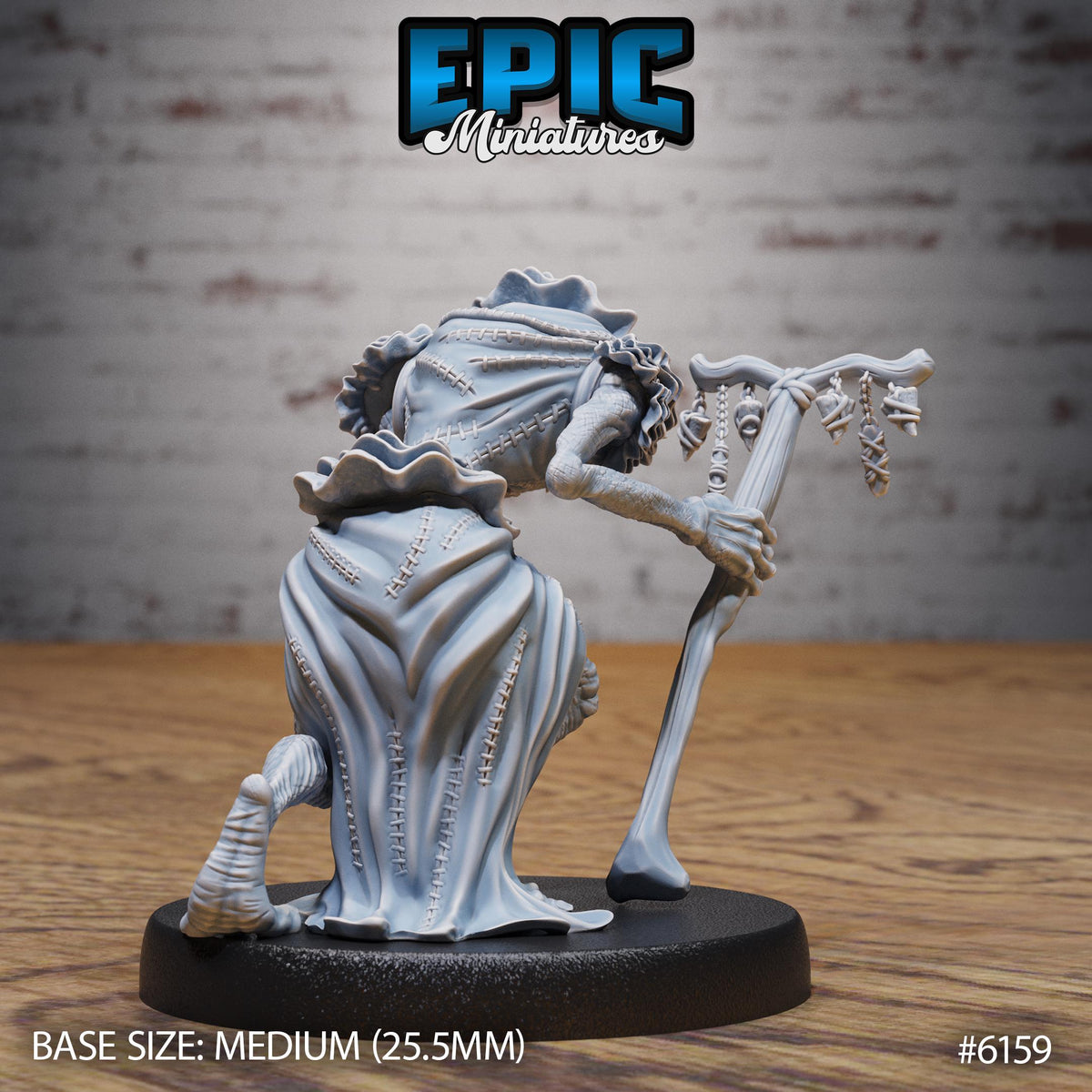 Swamp Elder Option #6159 back DND miniature Swamp Adventure 16k resin