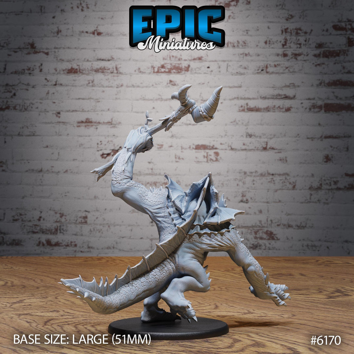 Amphibian Beast Option #6170 back DND miniature Swamp Adventure 16k resin