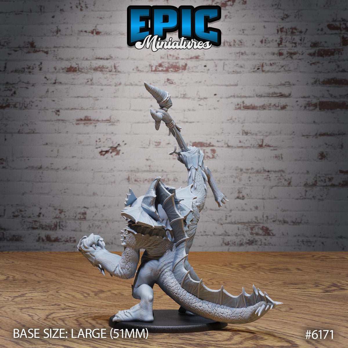 Amphibian Beast Option #6171 back DND miniature Swamp Adventure 16k resin