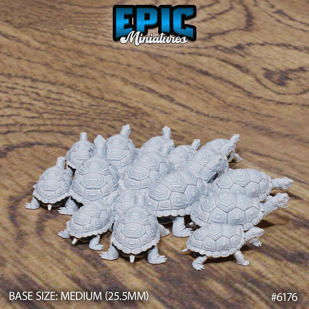 Tortoise Swarm Option #6176 back DND miniature Swamp Adventure 16k resin