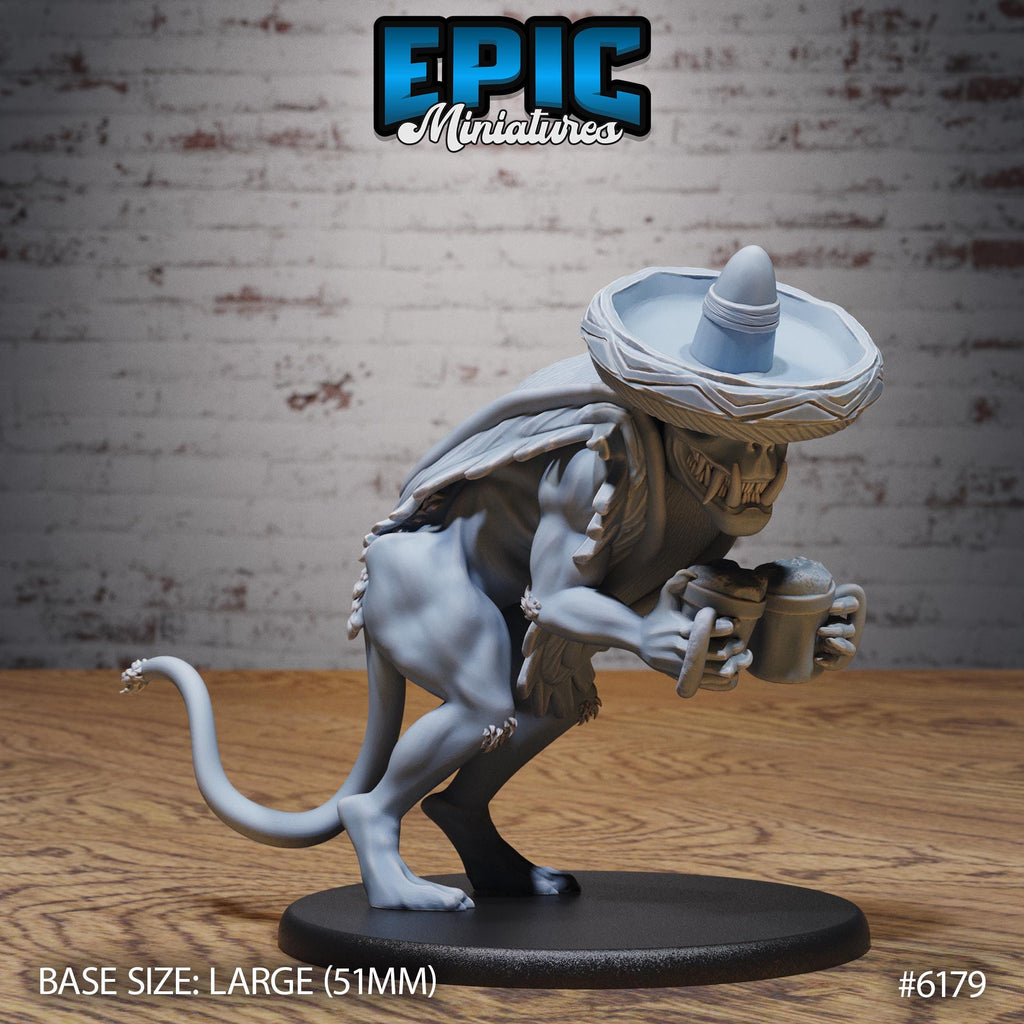 Chupacabra Option #6179 front DND miniature Swamp Adventure 16k resin