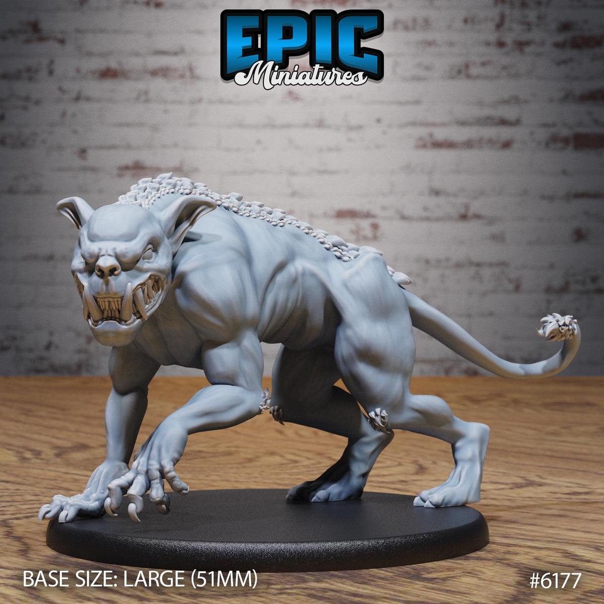Chupacabra Option #6177 front DND miniature Swamp Adventure 16k resin