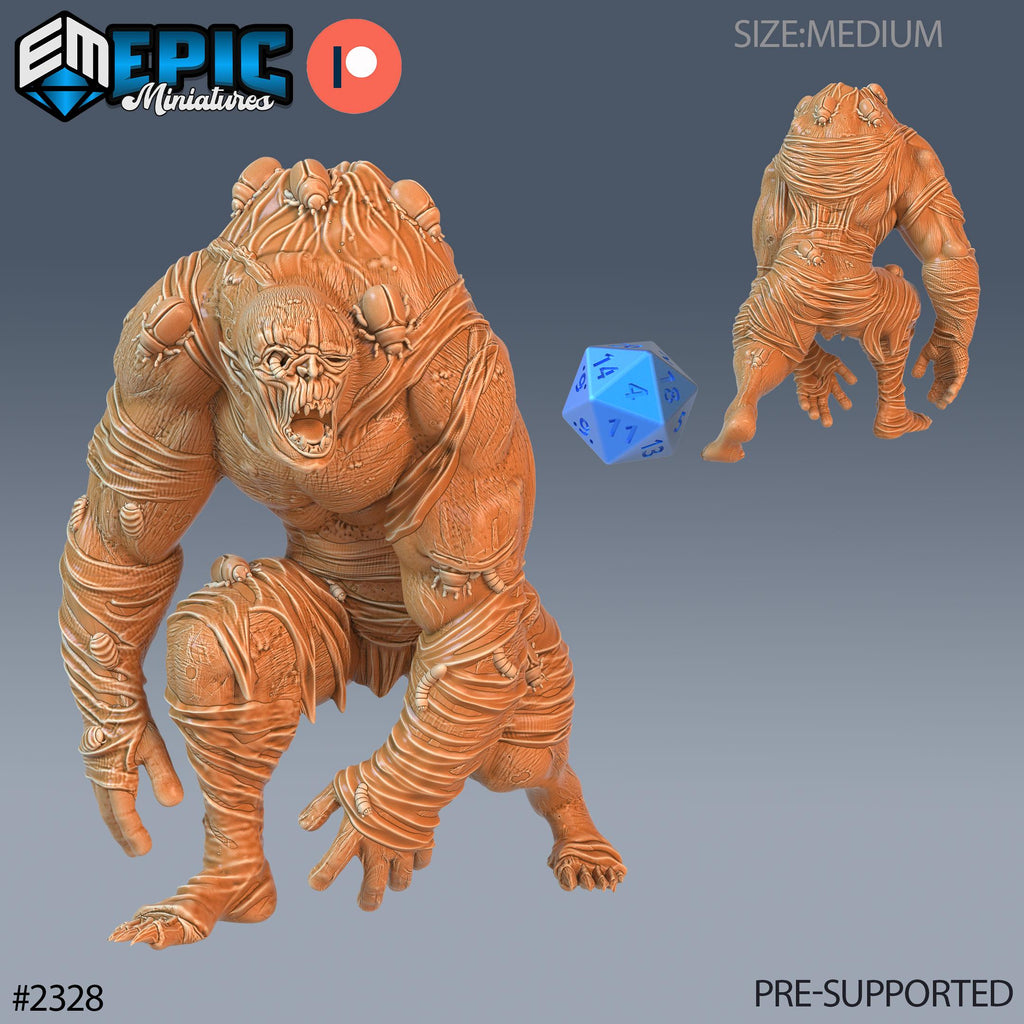 Hive Controlled Zombie Option #2328 front DND miniature Tombs of Demise 16k resin