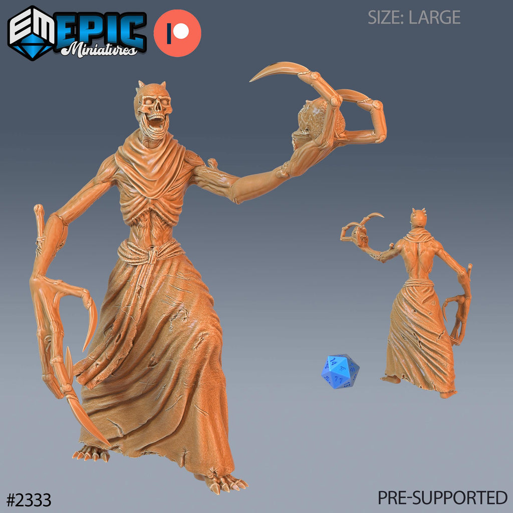 Boneclaw Classic Option #2333 front DND miniature Tombs of Demise 16k resin