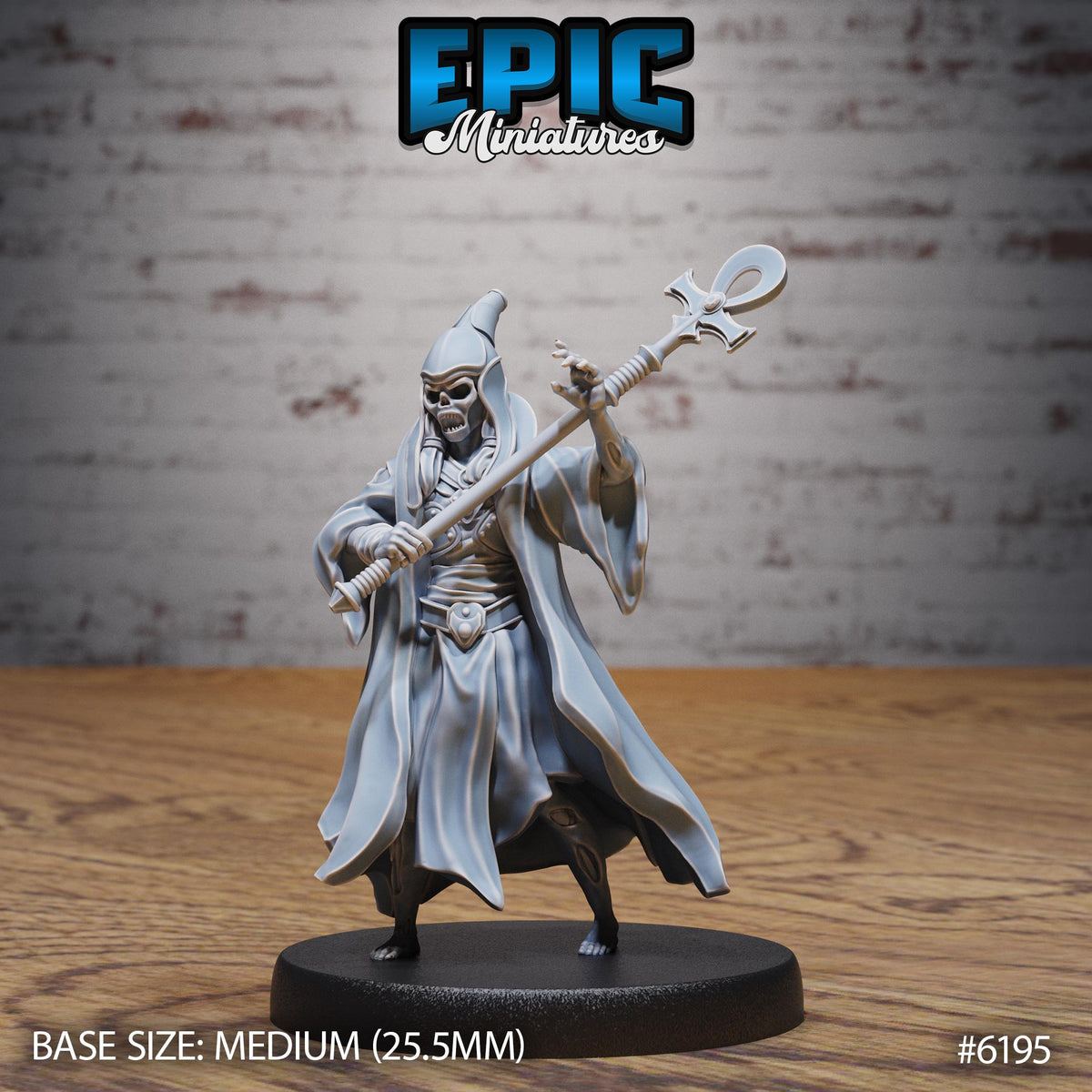 Summoned Undead Option #6195 front DND miniature Undead Souls 16k resin