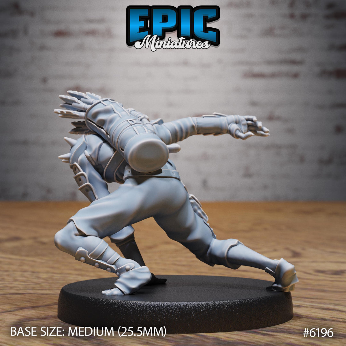 Summoned Undead Option #6196 back DND miniature Undead Souls 16k resin