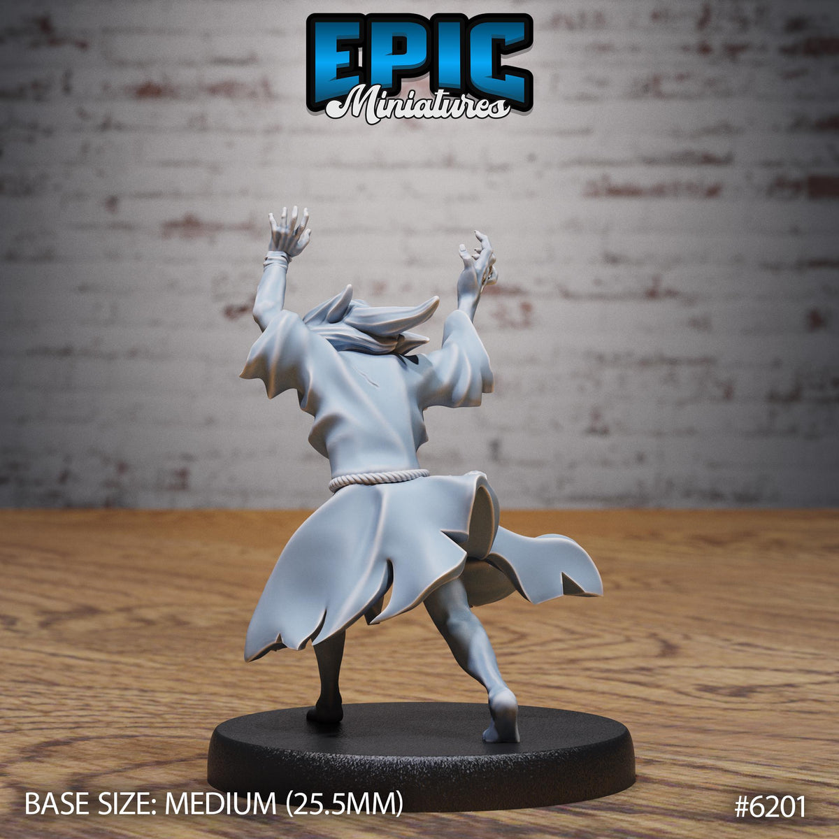 Summoned Undead Option #6201 back DND miniature Undead Souls 16k resin