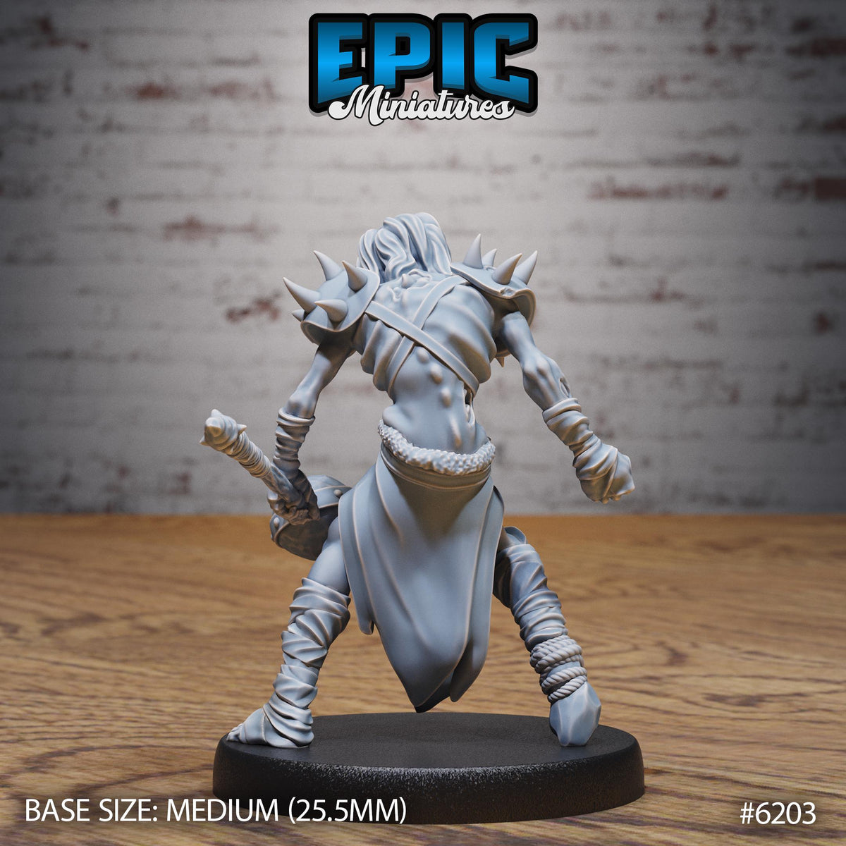 Summoned Undead Option #6203 back DND miniature Undead Souls 16k resin