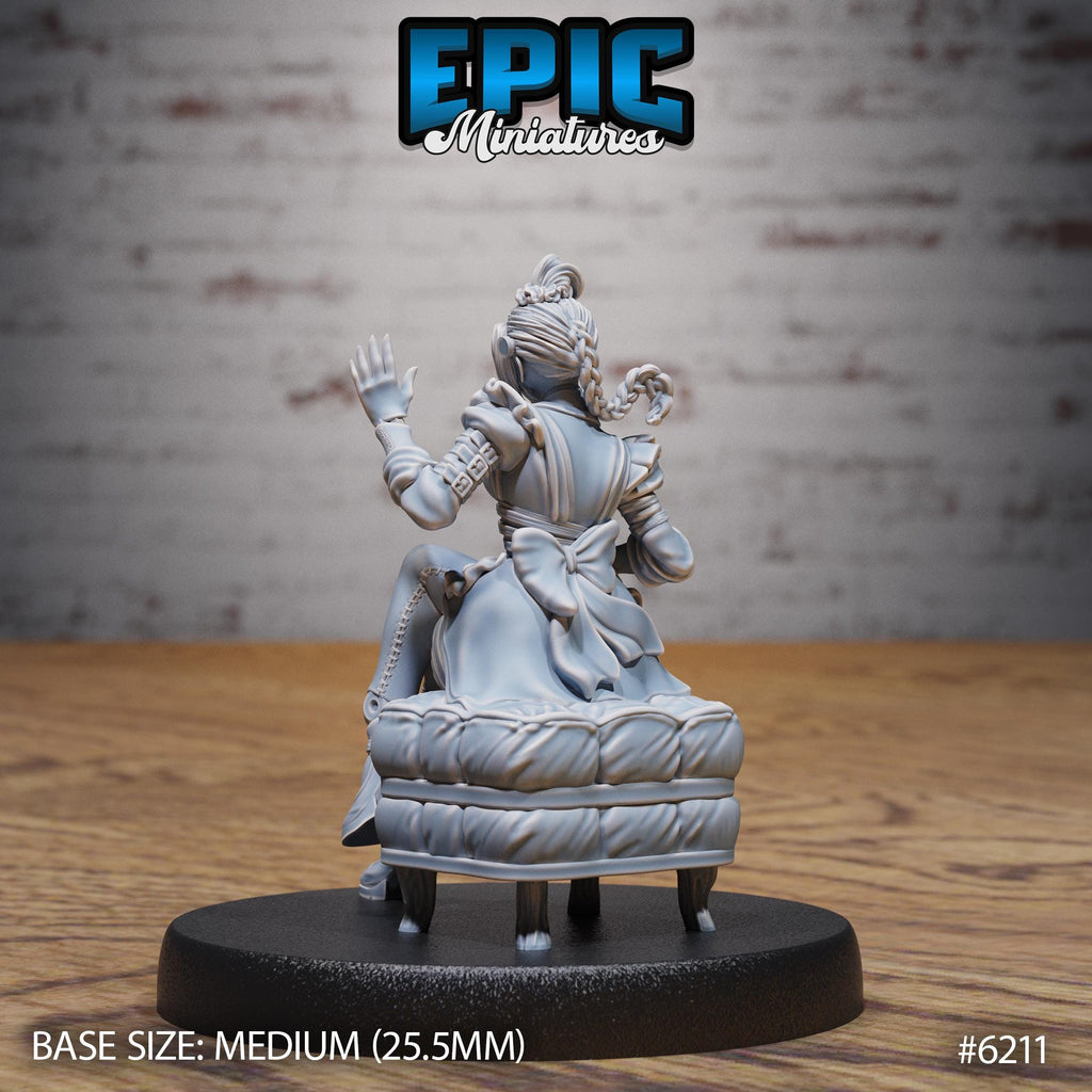 Frankenstein Maid Option #6211 back DND miniature Undead Souls 16k resin