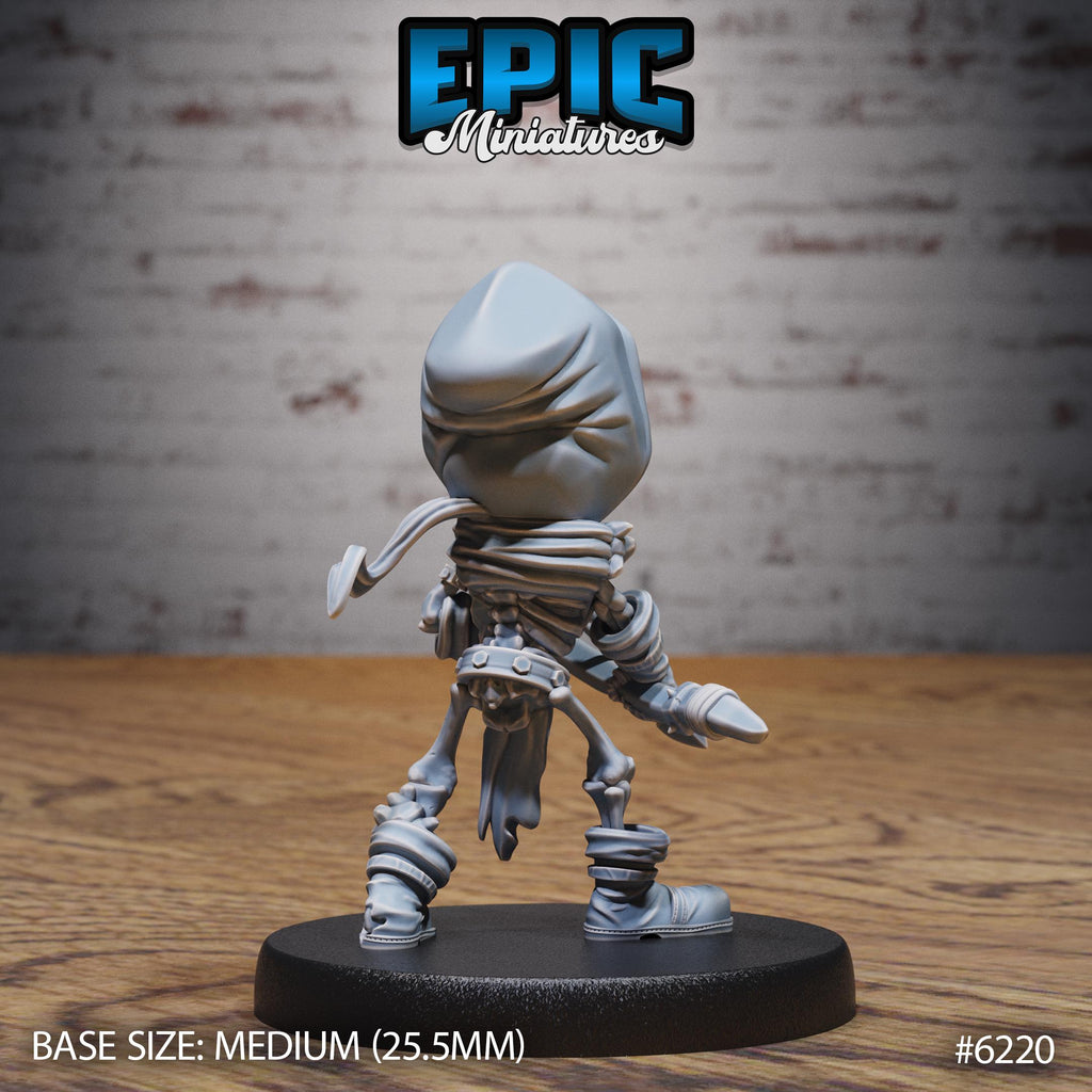 Gnome Skeleton Option #6220 back DND miniature Undead Souls 16k resin