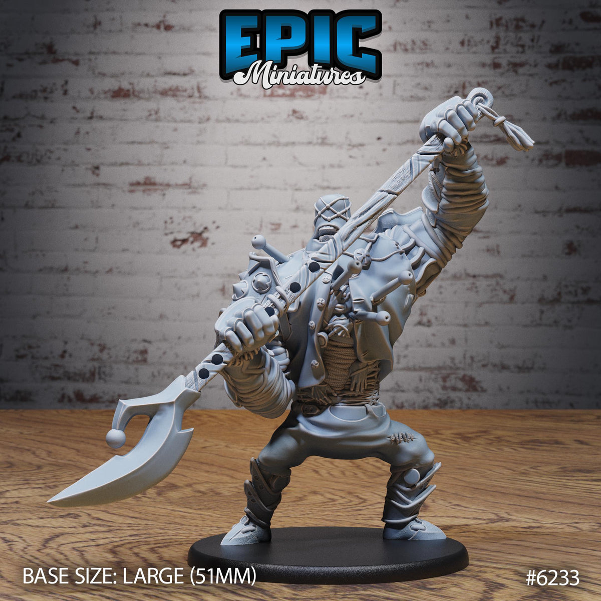 Stitch Golem Option #6233 front DND miniature Undead Souls 16k resin