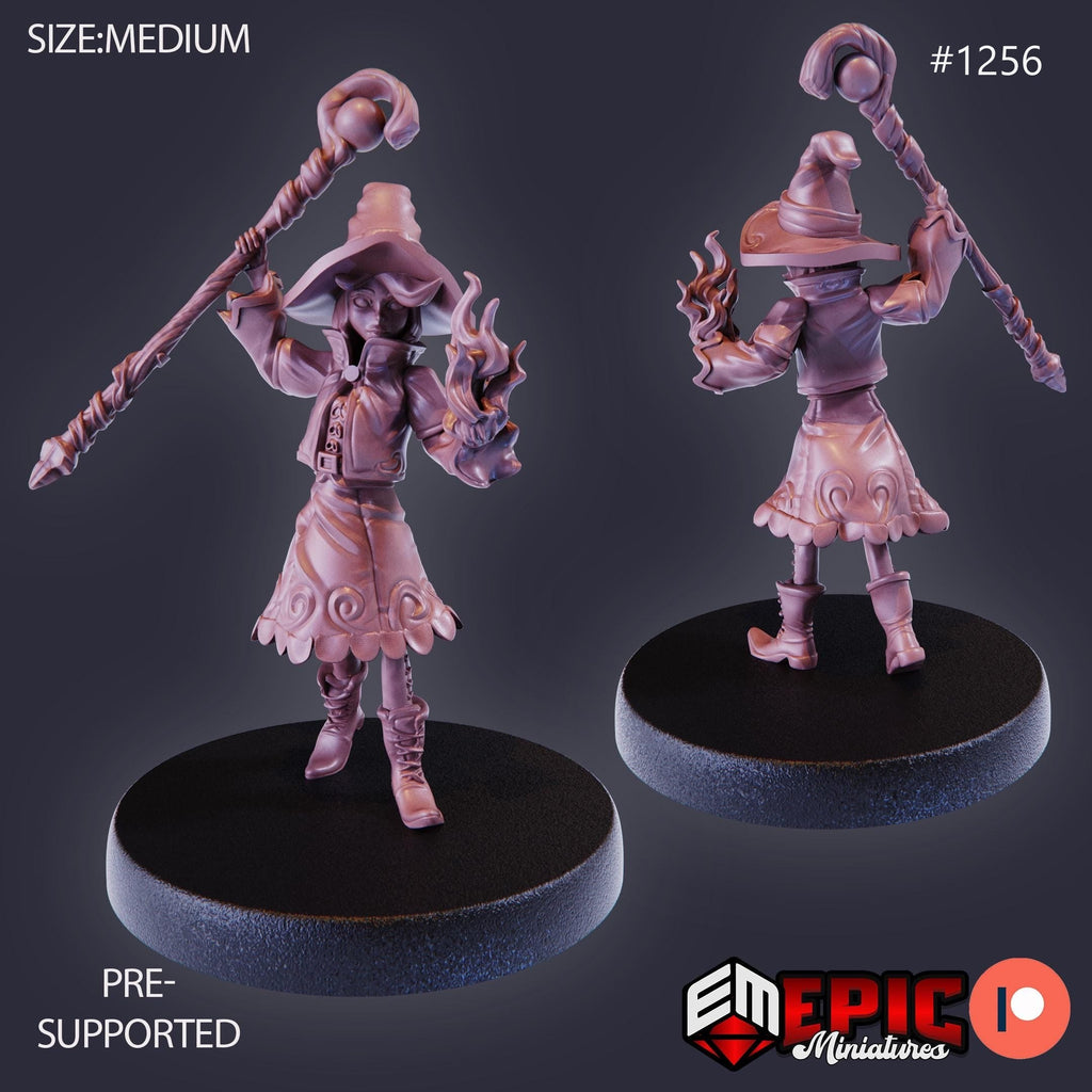 With Apprentice Option #1256 front DND miniature Halloween Horror 16k resin