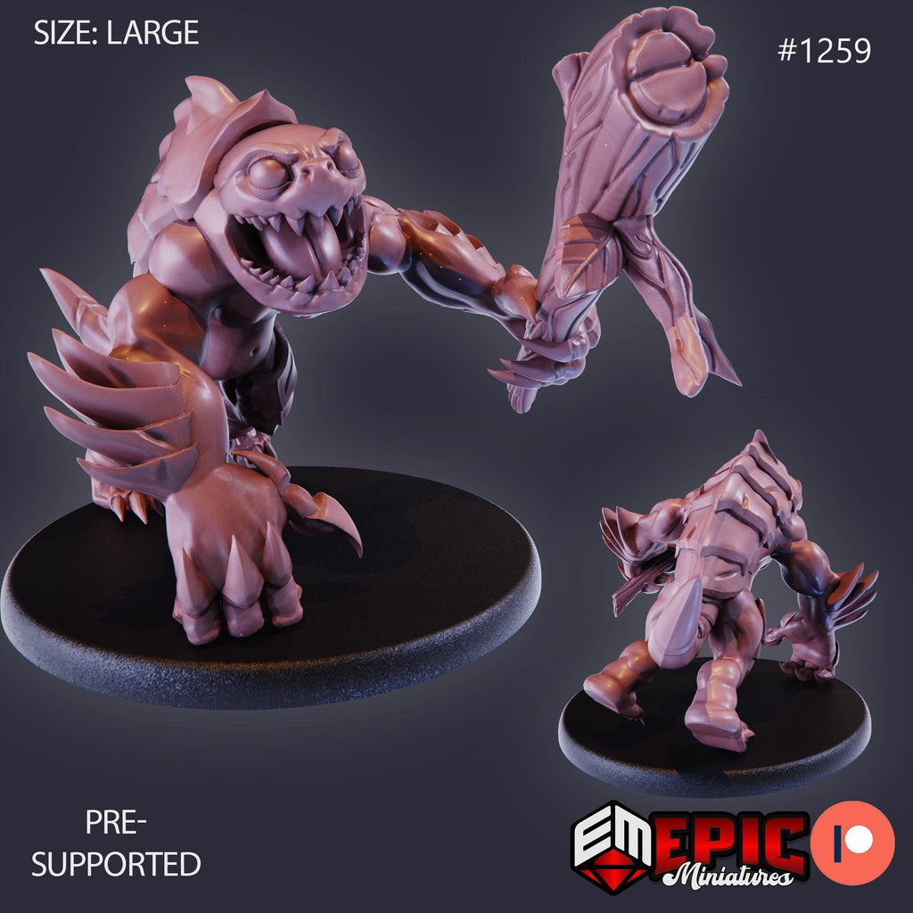Swamp Abomination Option #1259 front DND miniature Halloween Horror 16k resin