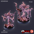 Pumpkin Reaper Option #1262 front DND miniature Halloween Horror 16k resin
