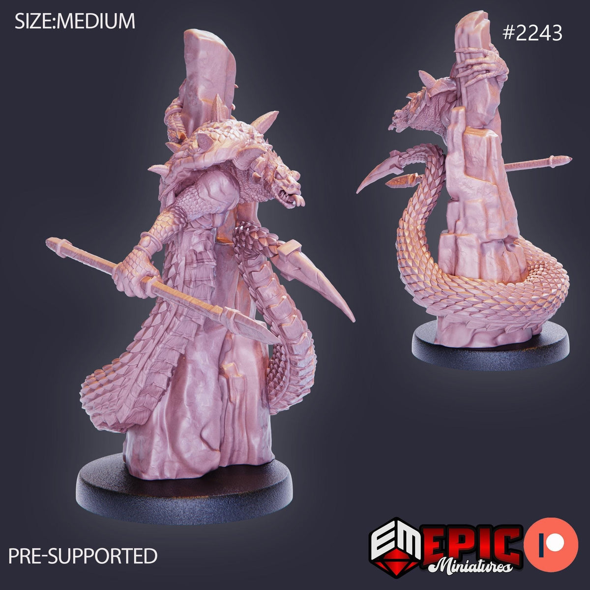 Cobra Folk Option #2243 front DND miniature Oriental Dunes 16k resin
