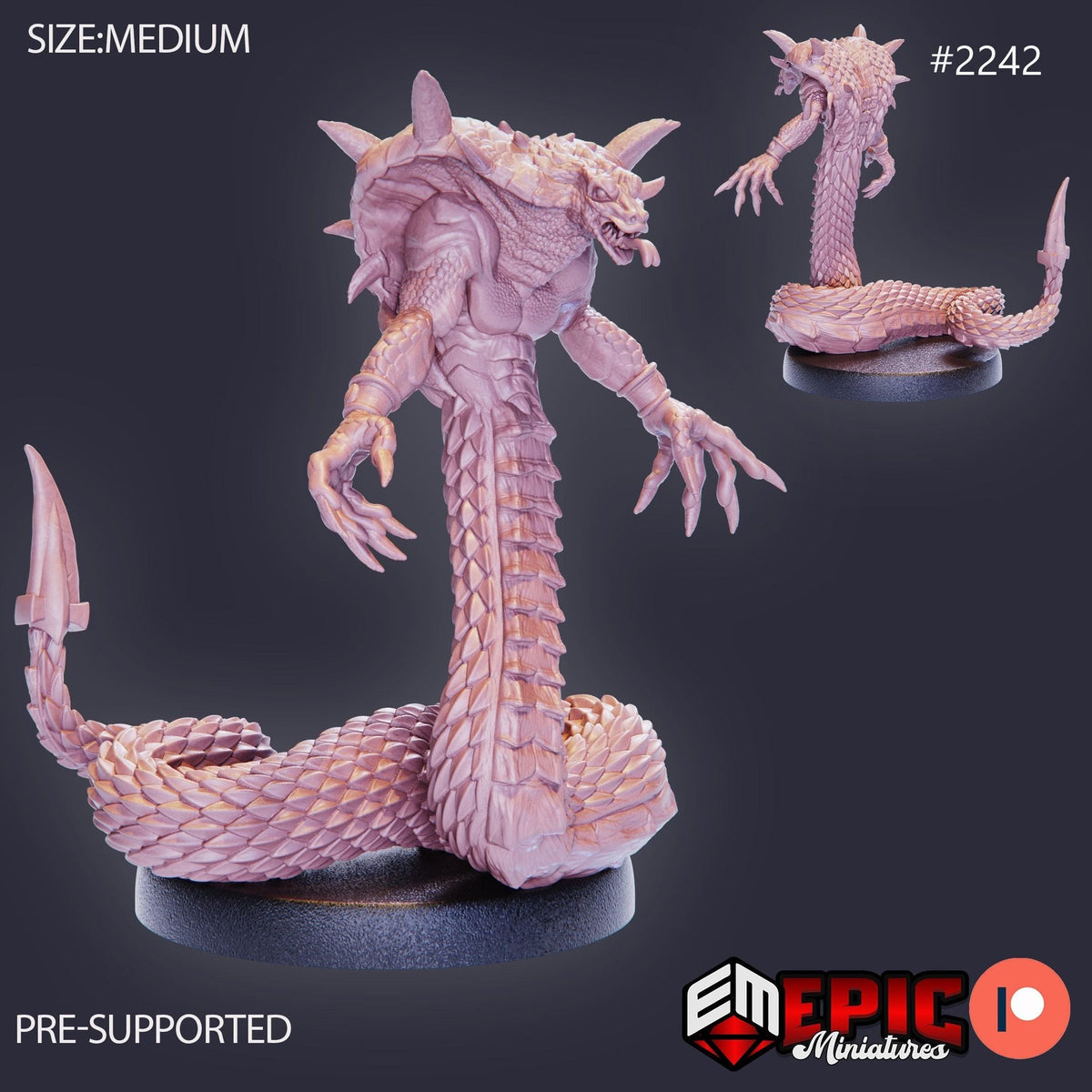 Cobra Folk Option #2242 front DND miniature Oriental Dunes 16k resin