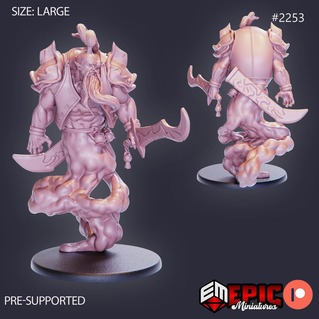 Legendary Lamp Genie Option #2253 front DND miniature Oriental Dunes 16k resin