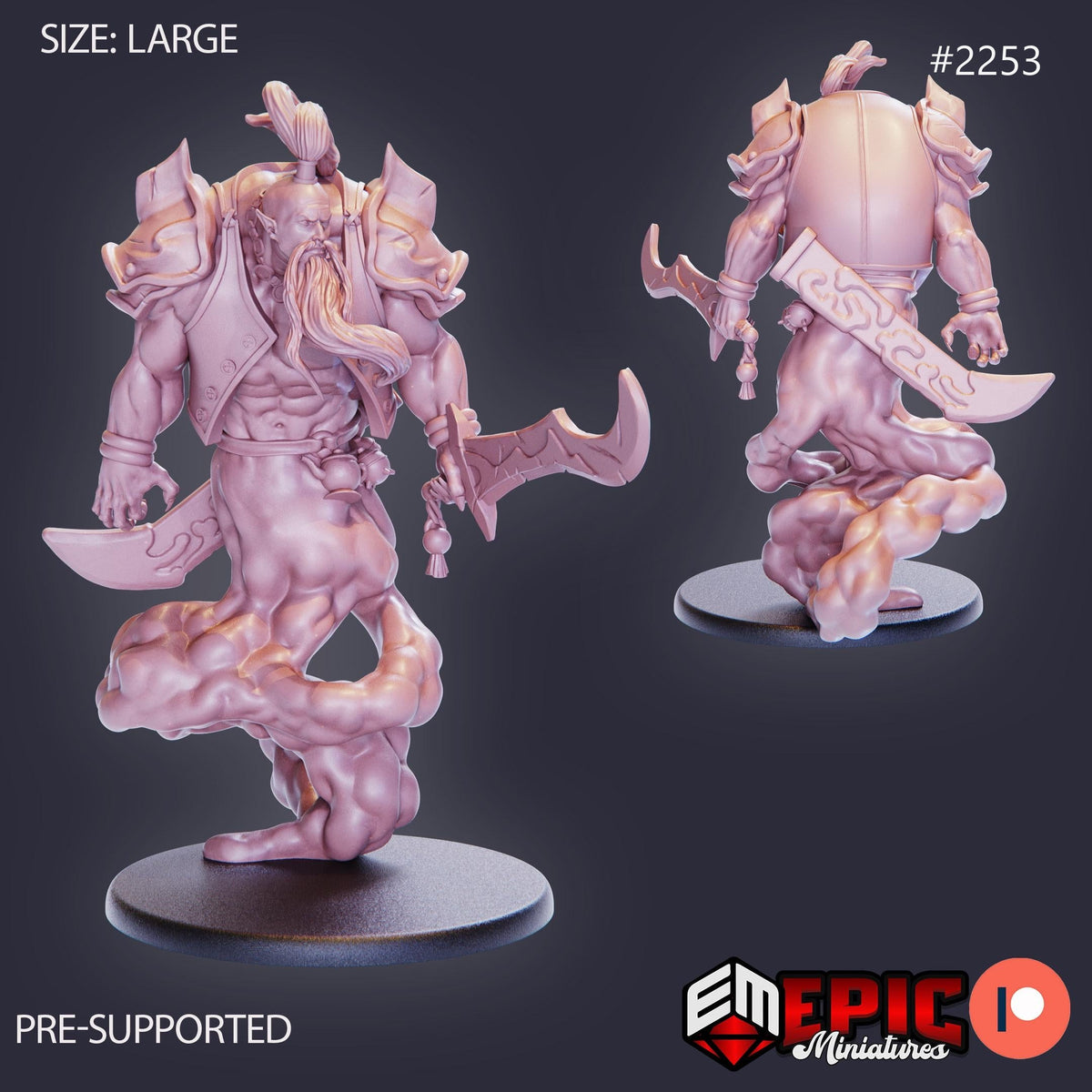 Legendary Lamp Genie Option #2253 front DND miniature Oriental Dunes 16k resin