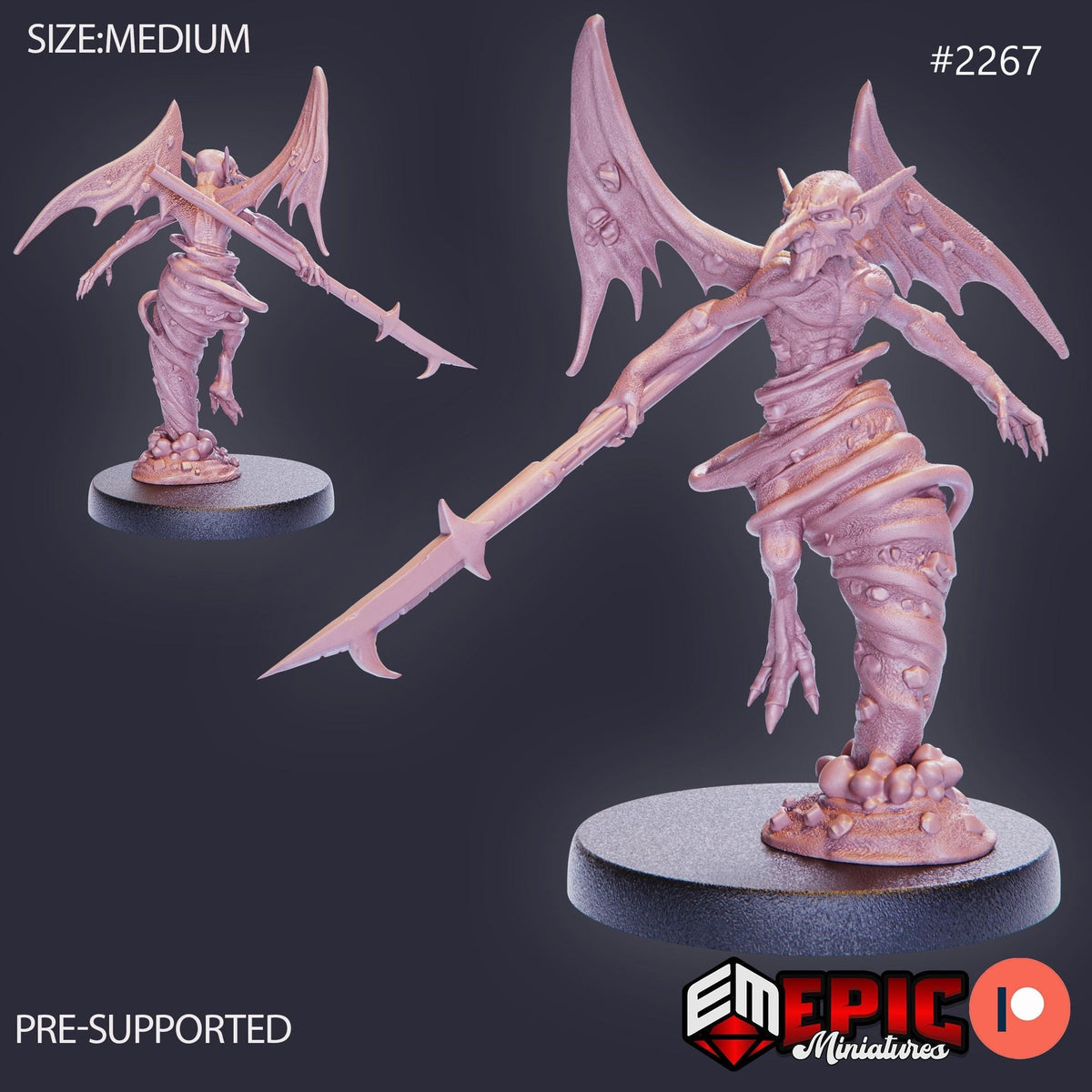 Sand Mephit Option #2267 front DND miniature Oriental Dunes 16k resin