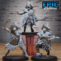 Ratfolk Pirate Captain Set of 3 DND miniatures group photo Corsair Waters