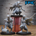 Otterfolk Pirate Set of 3 DND miniatures group photo Corsair Waters