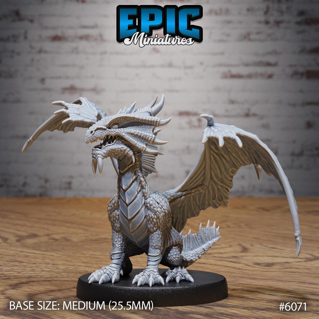Bronze Dragon Wyrmling Option #6071 front DND miniature Corsair Waters 16k resin