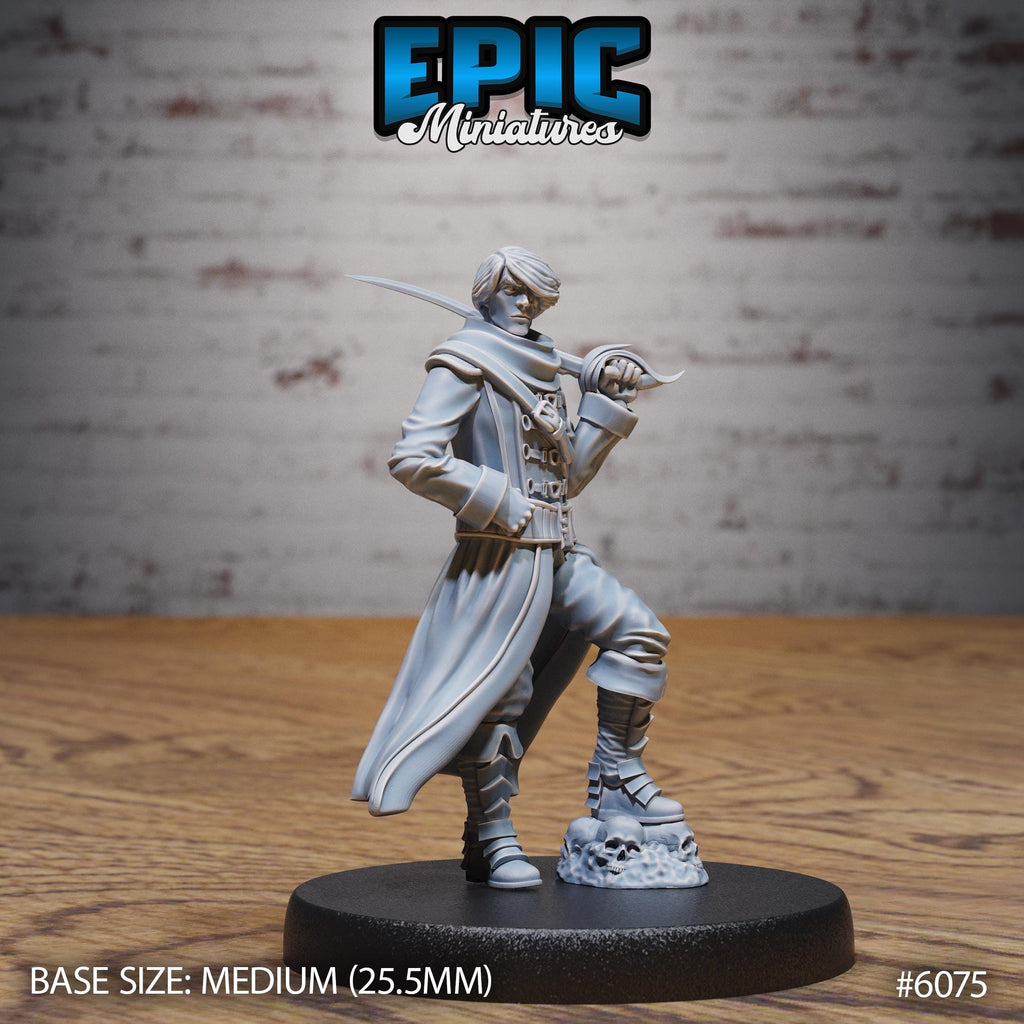 Sea Adventurer Option #6075 front DND miniature Corsair Waters 16k resin