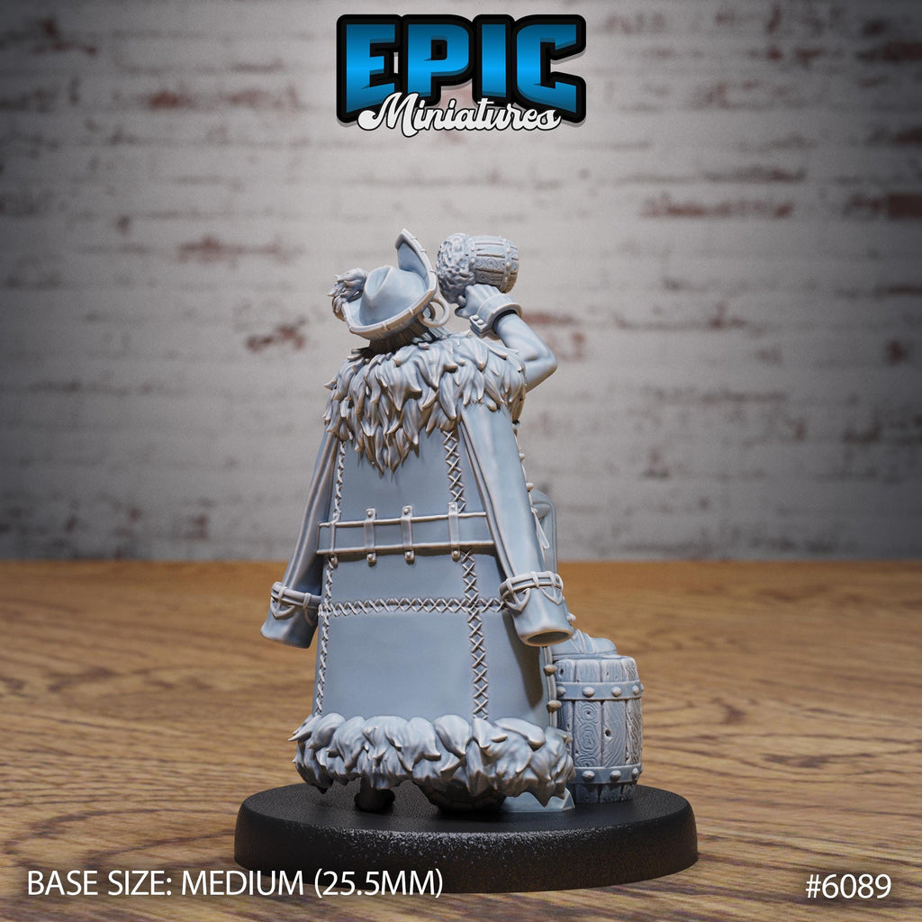 Ghost Captain Option #6089 back DND miniature Corsair Waters 16k resin