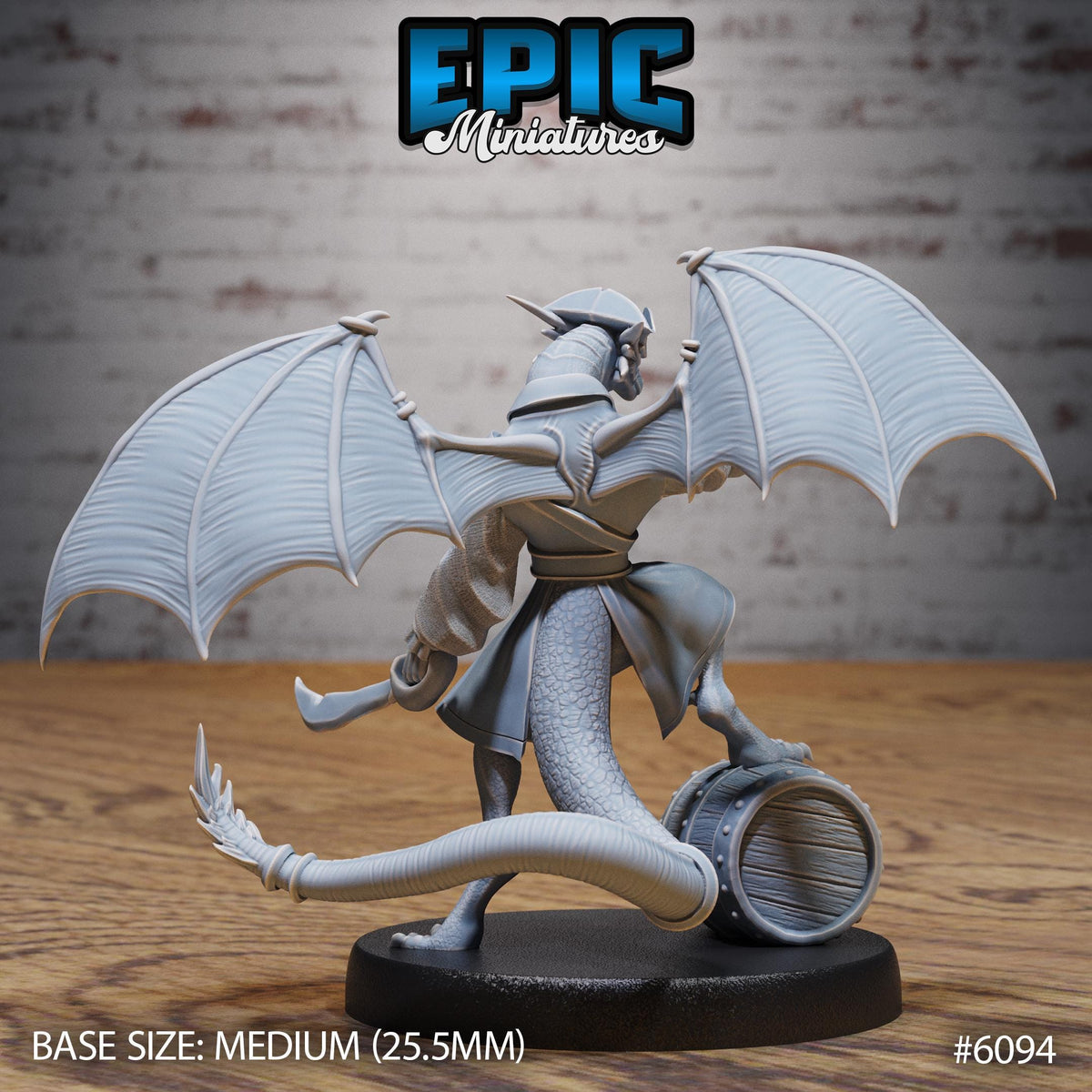 Draco Pirate Option #6094 back DND miniature Corsair Waters 16k resin