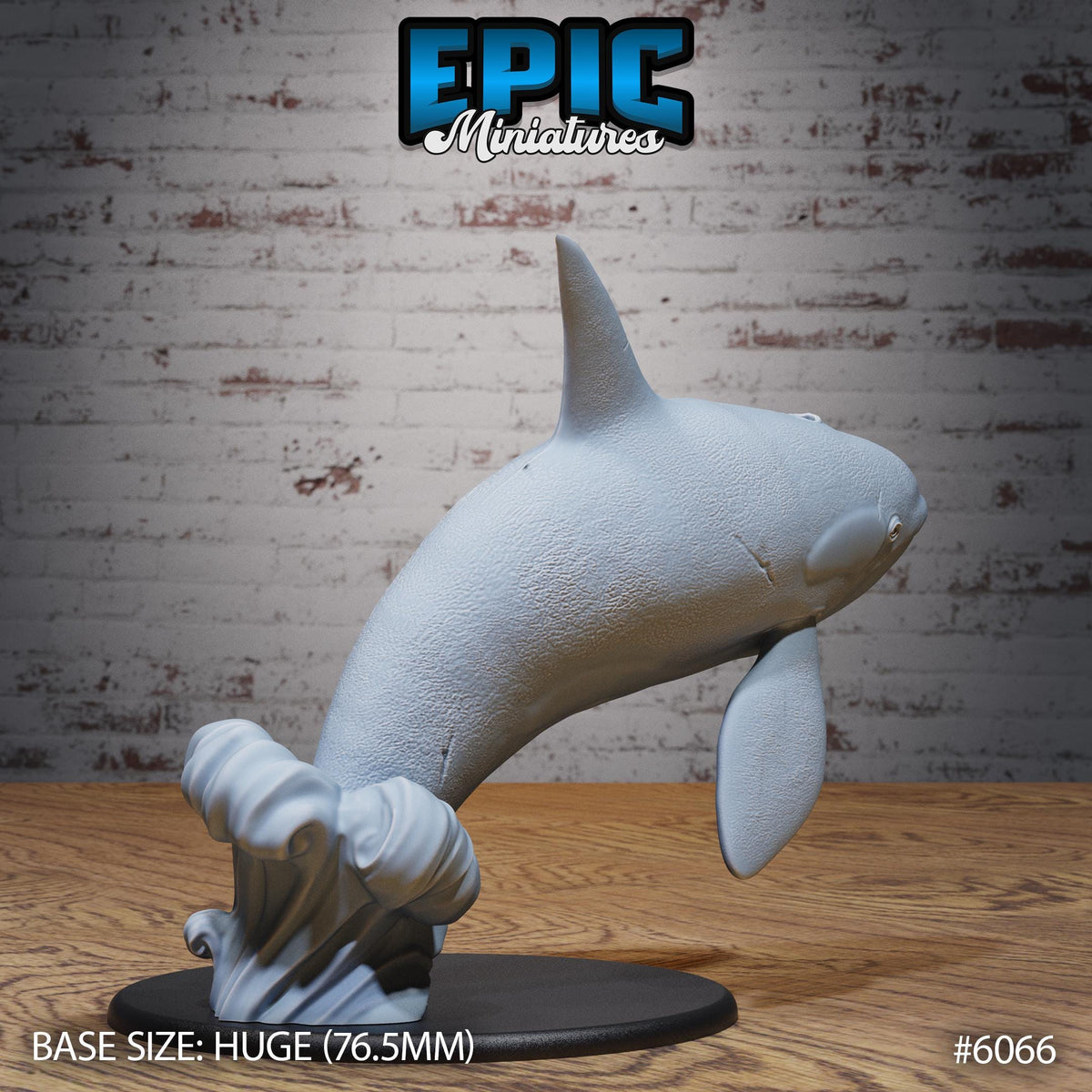 Orca Killer Whale Option #6066 back DND miniature Corsair Waters 16k resin